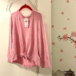 Brand new,GAP,girl S-6/7, pink tie sweatshirts,good for cool weather!Very cute:)